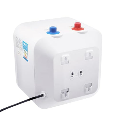 Small Tank Water Heater Electric, 2 Gallon Mini Under Sink Water Heater, 110V Tankless Water Heater Electric, 1500W Point of Use RV Water Heater for Rv Trailer Bathroom Cupboard (Top Water Outlet) - style: Top Water Outlet