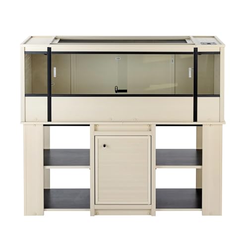New Age Pet ECOFLEX X-Large Reptile Enclosure with Matching Cabinet Stand Set in Maple - color: Maple, size: X-Large