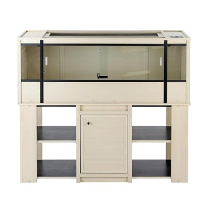 New Age Pet ECOFLEX X-Large Reptile Enclosure with Matching Cabinet Stand Set in Maple - color: Maple, size: X-Large