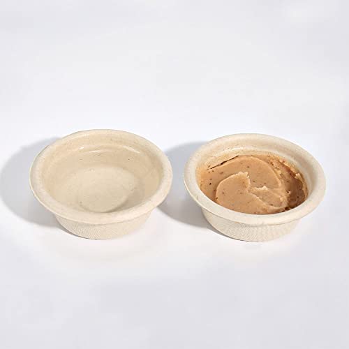 Paper Gecko Feeding Cups Reptiles Food and Water Bowls Feeder 0.5oz Small Cup Feeding Ledge Replacement Cups for Crested Gecko Lizards Spiders,100Pack