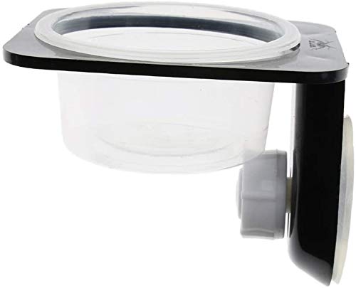 N/W Plastic Reptiles Feeder Single Double Feeding Bowl Food Water Dish Insects Spider Breeding Pots Suction Cup (Simple Lattice)