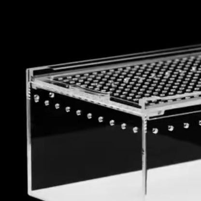 Reptile Breeding Box Terrarium breeding Box Acrylic Construction to Prevent Escapes Removable Basin for Quick Clean-up Suitable for, 20cmx15cmx10cm - size: 20cmx15cmx10cm