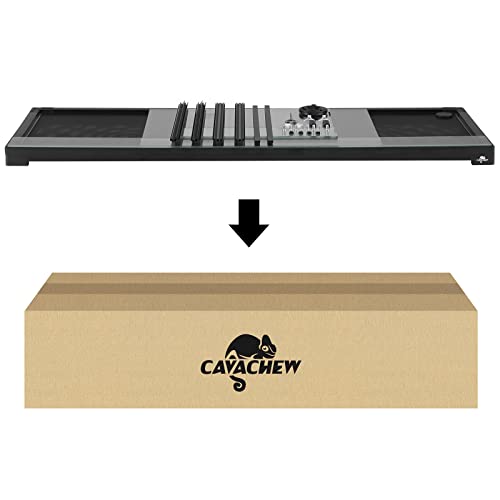 67 Gallon Reptile Tank, Glass Reptiles Terrarium 48" x 18" x 18", Sliding Door, Top Ventilation, Cable Pass, Humidify Hole, Large Reptile Cage Habitat for Bearded Dragon, Lizard, Snake, Gecko - size: 48" x 18" x 18"