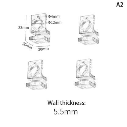 Aquarium lid Clips 8Pcs Fish Tank Acrylic Clips for 5.5mm~15mm Wall Thickness Aquarium Lid Cover Support Holder Bracket Clamp Stand Supplies(5.5mm) - color: 5.5mm