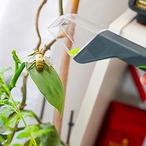 Humane Bug Catcher, Live Insect Catching Tool, Touchless Spider Catcher with Sliding Door, Safe Insect Observation Tool for Home & Garden