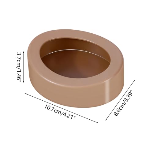 Reptile Food Bowls, 3PCS Anti-Escape Reptile Feeder with Semi-Enclosed Design Terrarium Accessories for Gecko Bearded Dragon Reptiles