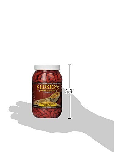 Fluker's Bearded Dragon Food, For Adult Bearded Dragons, Pellet Diet Rich in Protein, Fats, Vitamins, and Minerals, 3.4 oz - size: 3.4 Ounce (Pack of 1)