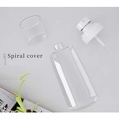Refillable Cosmetic Spray Bottles for Fine Mist Plastic Empty Clear Refillable Travel Container Essences Rose Water Mister (2 Ounce,60ML) - color: 60ml/2oz