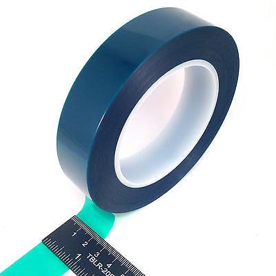 High Temp Masking Supply 1" Green Polyester PET Tape GPT1000