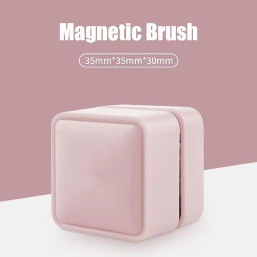 Magnetic Glass Cleaner Small Powerful Algae Remover Brush | Fish Tank Brush for Saltwater Betta Algae Turtle Reptile Terrarium Wall Kitchen Living Room Water - color: Pink