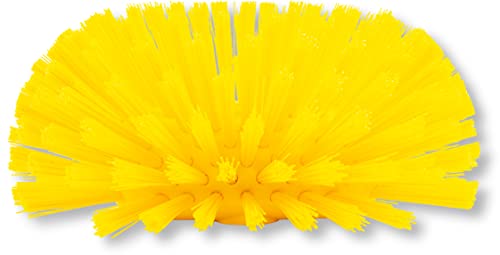 SPARTA Tank and Kettle Scrub Brush Heavy-Duty Tile Brush, Color-Coded and Handle Compatible (Sold Separately) for Optimal Access In Spacious Containers, Plastic, 5.25 X 7.5 Inches, Yellow - color: Yellow