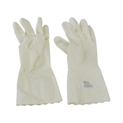 Mr. Clean Bliss Cleaning Gloves Premium Reusable Vinyl Latex-Free Gloves with Non-Slip Grip, Large - size: Large (Pack of 2)