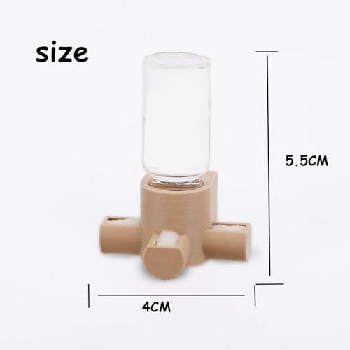 Jumping Spider Water Dispenser, Magnetic Hanging Feeder,Suitable for Jumping Spiders,Tarantulas, Praying Mantises,Arboreal Animals, and Other Small Animal Enclosure Accessories,5ML (White) - color: White