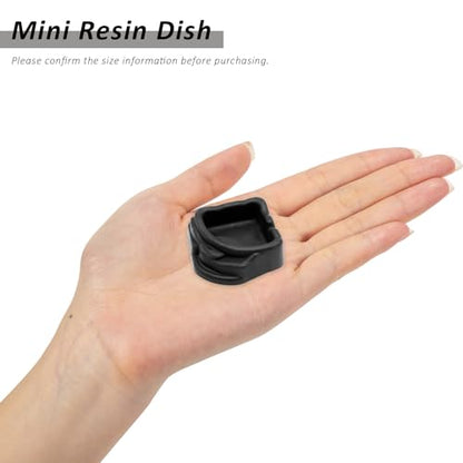 6 Pcs Spider Micro Water Bowls, Mini Resin Dish for Tarantula, Spider, Millipede and Tiny Reptiles, Food/Water Dish for Enclosure Accessories (1.65" D, 0.59" H) - size: Large- 6pack