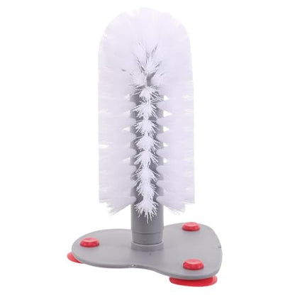Turtle Scrub Brush with Suction Cup for Tank Cleaning Soft Bristles Abs Material for Effective Turtle Shell and Skin Care for Small Cups and Reptile Tanks