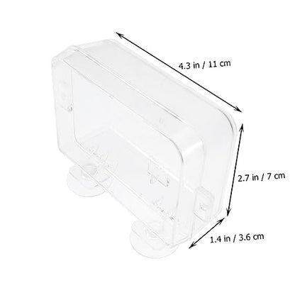 Toyvian 2Pcs Reptile Food Dish Escape Lizard Feeding Bowl for Reptiles Easy to Clean Water Storage Basin for Leopard Gecko Bearded Dragon and More