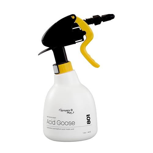 Sprayers Plus 801 Acid Trigger Sprayer, Heavy Duty Chemical Resistant Bottle for Muriatic Acid, Rust Removal & Aluminum Brightening, Professional Acid Sprayer 316 Stainless Steel Spring,1.44Litres - color: 801 Acid