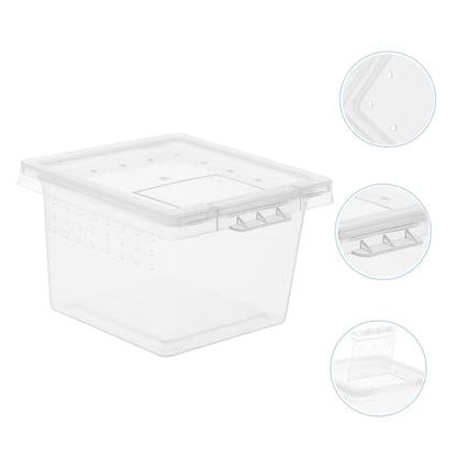 FOMIYES 12pcs Reptile Feeding Box Breeding Storage Nest for Snakes Lizards Frogs Environment