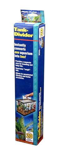 Penn-Plax Extra Large Tank-Divider - Keep Fish Separated in one Tank - Perfect for 20 Gallon Aquariums