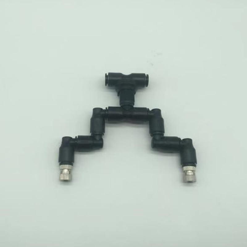 360 Adjustable Reptiles Fogger Mist Sprinkler for Rainforest Tank Aquarium Aquatic Pet(1 nozzles Black) - color: 1 nozzles black