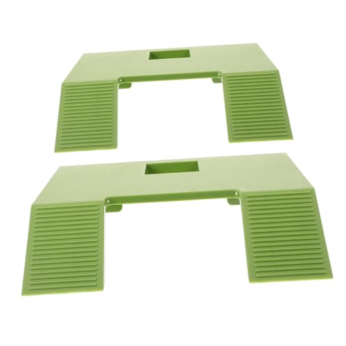 KESYOO 2pcs Turtle Basking Platform with Suction Cups Durable Climbing Ramp for Turtles Safe Floating Terrace for Aquatic Reptiles Green Large Small - color: Green