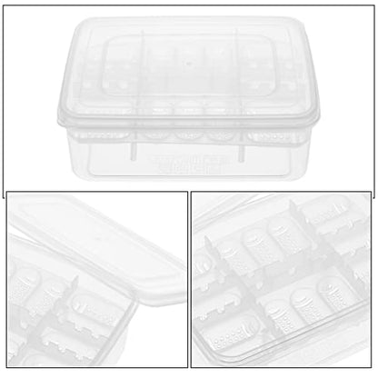 Professional Reptile Egg Incubation Tray 16-Compartment Hatchery Box for Snakes Lizards Turtles - color: without thermometer