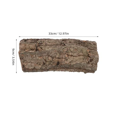 Veemoon Natural Tree Trunk Reptile Hide, Hollow Wood Log Lizard Hide Cave Reptile & Amphibian Habitat Hideouts Aquarium Climbing Platform Fish Tank Shelter Landscape for Pet Tank Supply, 8×4" - size: 20.00X7.00X7.00CM
