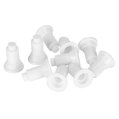 Fydun 100 Pcs Isolation Board Supporty Feet, 100Pcs Set Aquarium Feet, Fish Dividers Support for Divider Black (White) - color: White