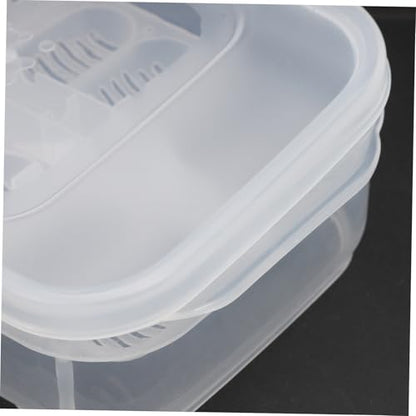 SUPVOX Transparent Plastic Breeding Box for Hatching Snakes Lizards and Turtles Sturdy Easy to Clean Hatching Tray for Reptile Enthusiasts