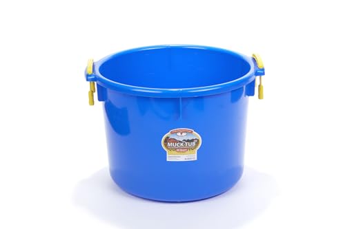 Little Giant® Plastic Muck Tub | Durable & Versatile Utility Bucket with Handles | Muck Bucket | Durable Handles | 40 Quart | Blue - color: Blue, size: 40 quart