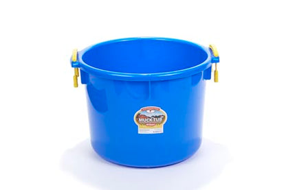 Little Giant® Plastic Muck Tub | Durable & Versatile Utility Bucket with Handles | Muck Bucket | Durable Handles | 40 Quart | Blue - color: Blue, size: 40 quart