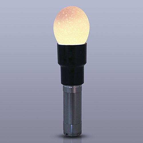 Egg Candler Tester, Portable and Practical Egg Candling Light LED Bright Cool Light for Monitoring Poultry and Reptiles Hatching (Silver)