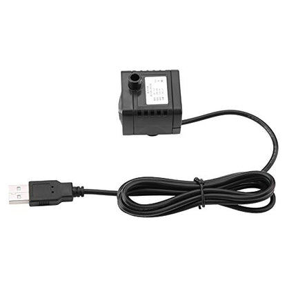 USB Aquarium Pump Submersible 5V DC Fish Tank Water Pump 180L/h Quiet Pond Fountain Pump for Small Aquariums & Terrariums