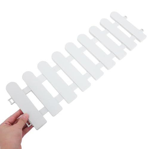 UPKOCH Garden Fence Panel 6-Pack Outdoor Plastic Pet Barrier for Small Dogs Tortoises Exercise Pen Portable Easy Installation 19.68X5.11 Inches