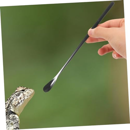3pcs Small Reptile Feeding Spoon Lizard Food Scoop Multi-Functional Pet Spoon for Animals