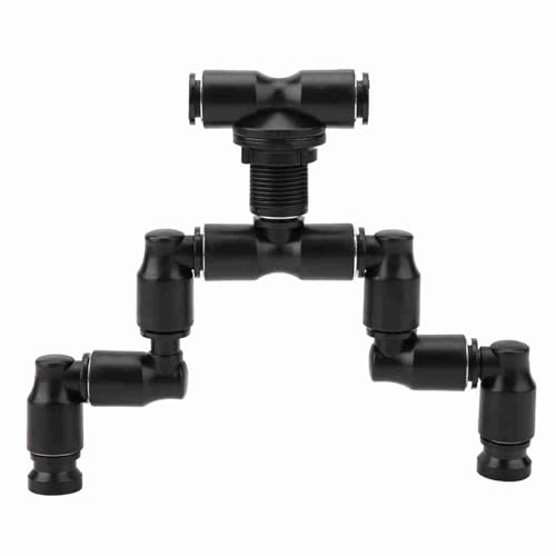 Reptiles Fogger Mist Sprinkler, 360 Adjustable Rainforest Tank Aquarium System Aquatic Pet Cooling Device with Double Bone Shape Nozzle for Reptile Terrarium 11.7mm