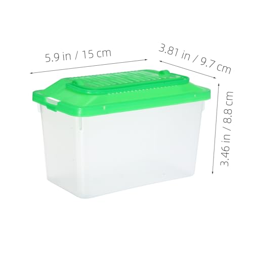 WOONEKY Portable Fish Tank Toy Plastic Fish Tank for Turtle Goldfish Box Reptile Habitat Turtle Nest Snake Storage Container Easy Cleaning