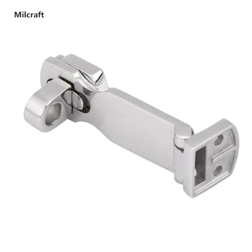 Marine Grade Stainless Steel Heavy Duty Door Hasp with Turning Padlock Eye Mount