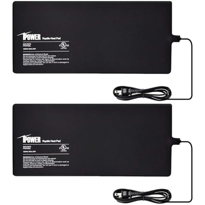 iPower 8x18 Inch Reptile Heat Pad Under Tank Heater, Energy-Efficient & Waterproof Design Terrarium Warmer Mat for Turtles, Lizards, Snakes, 2 Pack - size: 8 X 18 Inch, style: 2 Pack Heat Pad