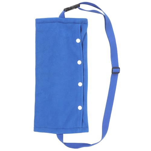 SHOWERORO Reptile Sling Carrier Bag with Adjustable Strap, Small Blue Travel Pet Carrying Bag for Bearded Dragon, Lizard, Chameleon, Guinea Pig Outdoor Use