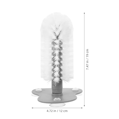 ULTECHNOVO Turtle Shell Cleaner Brush with Suction Cup and Soft Bristles for Effective Turtle Tank Cleaning and Shell Scrubbing, Abs Material Back Scratcher for Reptile Health