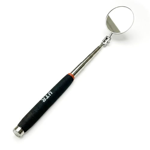 UTR Perfect - 2 in 1 - One side - 2" Telescopic Mirror for Inspection, Flexible Mirror 360 Rotation. Other side - 8lb Steel Magnet for Magnetic Pick-up. Two Tools Combined Together