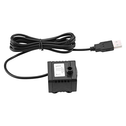 USB Aquarium Pump Submersible 5V DC Fish Tank Water Pump 180L/h Quiet Pond Fountain Pump for Small Aquariums & Terrariums