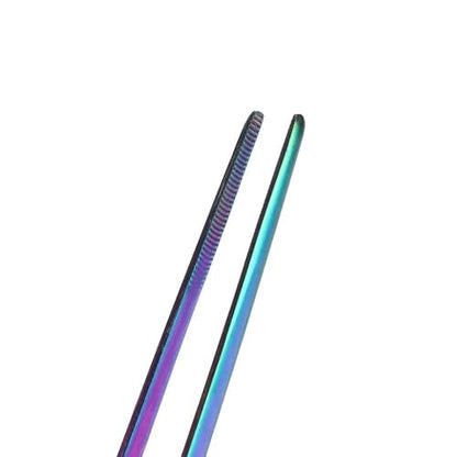 10.6Inch Stainless Steel Aquarium Tweezers Curved Design Ergonomic Non-Slip Grip for Planted Tank Fish Feeding Reptile Care(Straight Tweezers) - style: Straight Tweezers