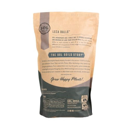 LECA Balls - Lightweight & 100% Natural Hydroponic Clay Pebbles for Plants - Soil Amendments to Improve Drainage, Aeration, and Support Healthy Root Growth - 2 Quarts