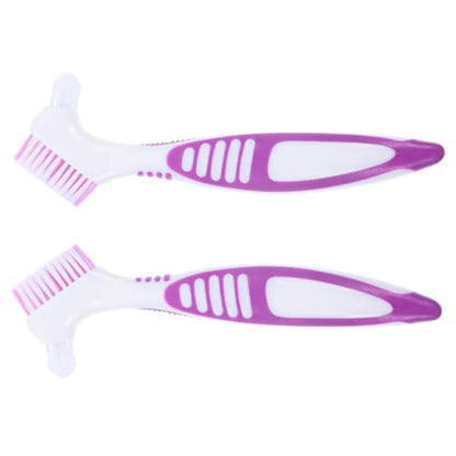 balacoo 2pcs Turtle Shell Cleaning Brush for Aquatic Turtle Double-Sided Aquarium Cleaning Tool Pet Supplies - color: Purple