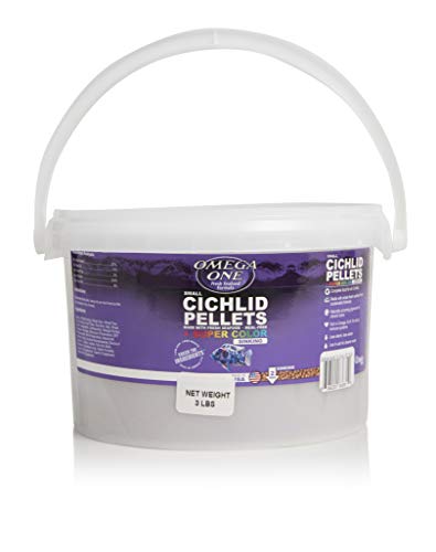 Omega One Super Color Sinking Cichlid Pellets, Small, 3 lb x1