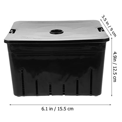 Toddmomy Turtle Supply Incubation Box Lizard Incubator Reptile Hatchery Professional Tortoise Separator Reusable Sturdy Easy to Install Unique Cover