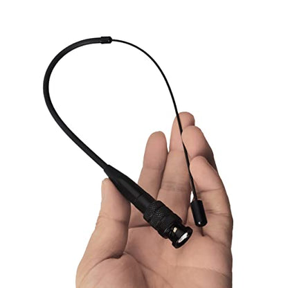 HYS Dual Band Telescopic/Rod Soft VHF/UHF BNC 2M/70CM Antenna | (8inch)-(14inch) BNC Antenna for Vertex HR146 HX300, HX320 HX400 Walkie Talkie, for Trips Camping or Self-driving travel