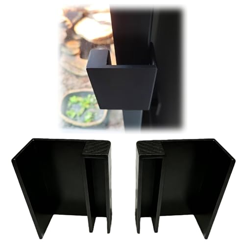 Sliding Glass Tank Door Lock for Reptile Enclosures — Secure Clip-On Lock for Snakes, Geckos, Lizards, Chameleons (Black) - color: Black